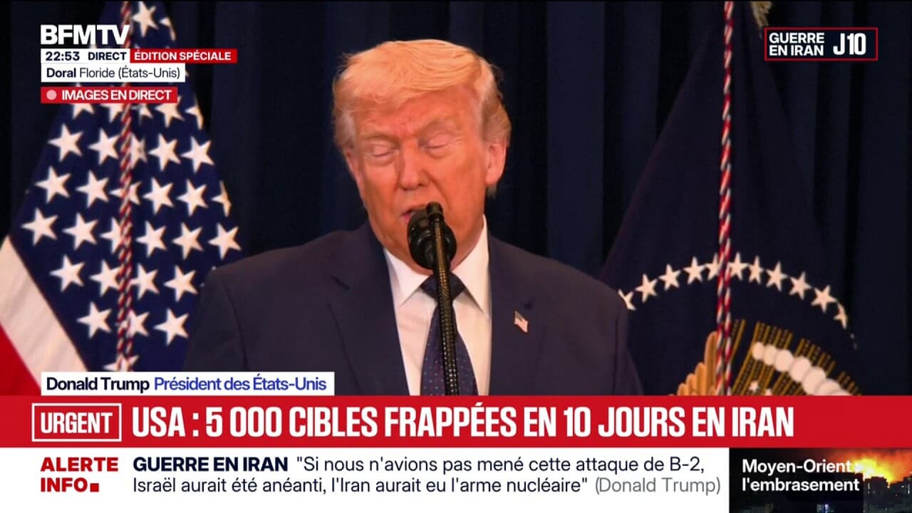 "Nous avons mené à bien les frappes militaires les plus complexes de l'histoire de l'humanité", affirme Donald Trump Kép
