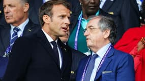 Emmanuel Macron et Noël Le Graët, à Paris le 7 juin 2019