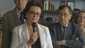 Dans un café du XVe arrondissement, Christine Boutin a annoncé le lancement de son nouveau mouvement.