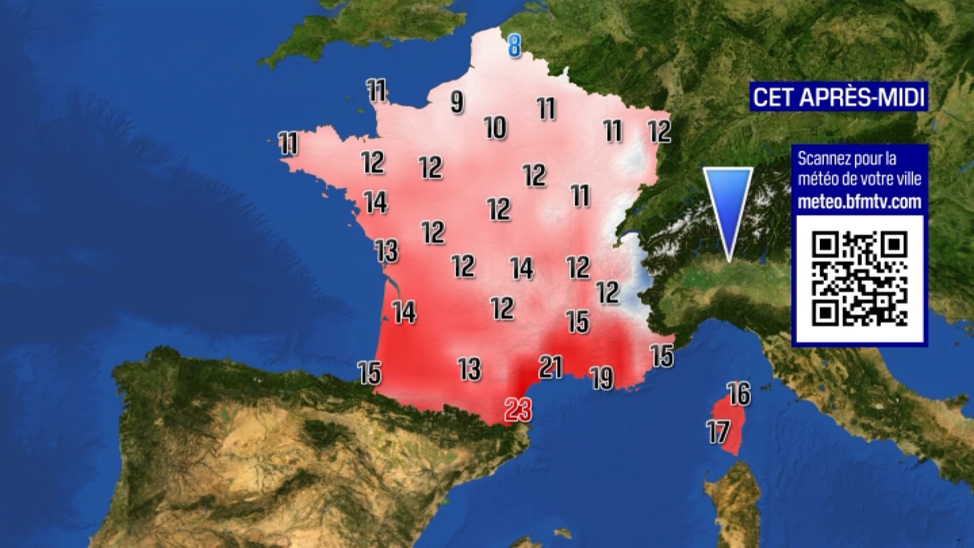 Les maximales prévues pour ce vendredi 26 janvier 2024 Les maximales prévues pour ce vendredi 26 janvier 2024
