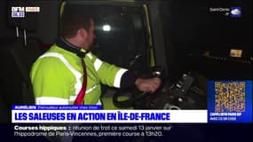 Île-de-France: après la neige, les saleuses en action