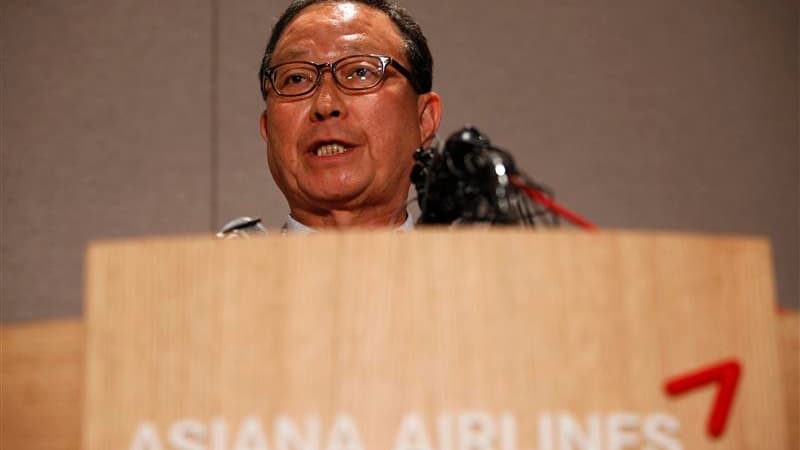 Selon le PDG d'Asiana Airline Yoon Young-doo, l'accident du Boeing 777 de la compagnie sud-coréenne Asiana Airlines lors de son atterrissage à l'aéroport international de San Francisco n'est pas dû à une défaillance mécanique. /Photo prise le 7 juillet 20