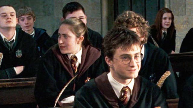 Harry Potter et Ron Weasley en classe