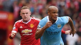 Wayne Rooney et Vincent Kompany
