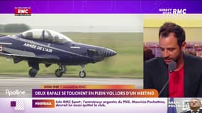 Meeting de l'air de Cognac : deux Rafale se touchent en plein vol