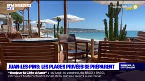 Juan-les-Pins: les plages privées préparent la saison estivale