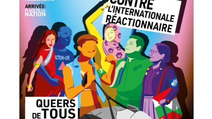 L'affiche controversée de la marche des fiertés 2025 L'affiche controversée de la marche des fiertés 2025