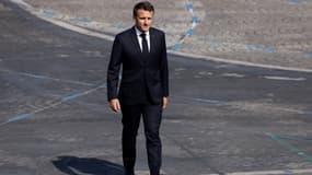 Emmanuel Macron lors du défilé du 14 juillet 2022