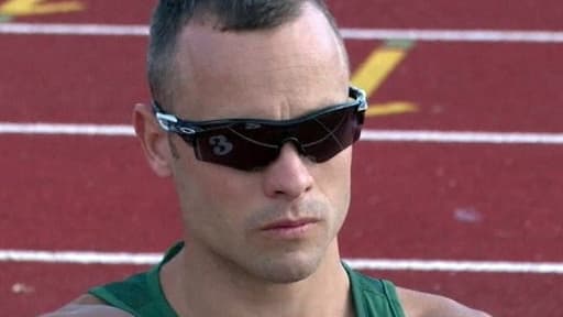 Le Sud-Africain Oscar Pistorius, premier athlète paralympique à avoir participé à des Jeux olympiques avec les valides.