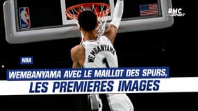 NBA : Les premières images de Wembanyama avec le maillot des Spurs