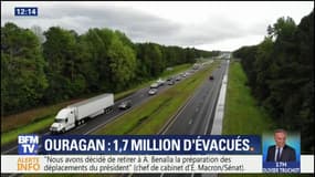 Des embouteillages à perte de vue sur les routes américaines pour fuir l'ouragan Florence