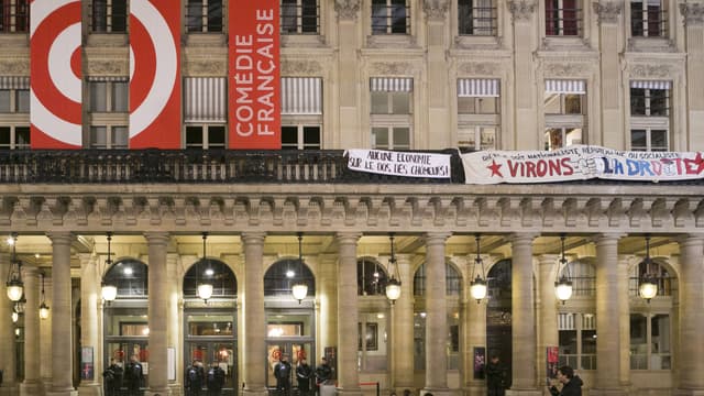 Les intermittents ont occupé la Comédie française ce mardi soir