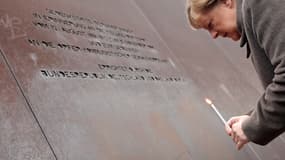 Angela Merkel à Berlin lors des commémorations du trentième anniversaire de la chute du Mur, le 9 novembre 2019.
