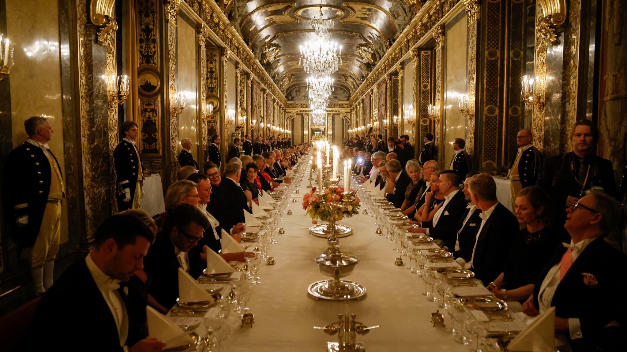 Emmanuel Macron a participé ce mardi 30 janvier 2024 à un dîner d'Etat en Suède