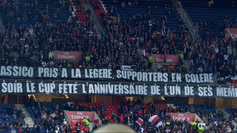 PSG: les supporters affichent "leur colère" après le match à Marseille