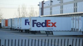 Le centre de tri postal de FedEx, à Indianapolis, le 16 avril 2021