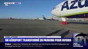 À Châteauroux, l'aéroport a été transformé en parking pour avions