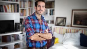 L'auteur de bande dessinée Jul le 18 octobre 2019 à Paris