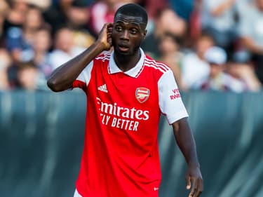 Nicolas Pépé avec Arsenal en amical, juillet 2022