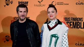 Guillaume Canet et Marion Cotillard, le 23 avril 2019 à Bruxelles.