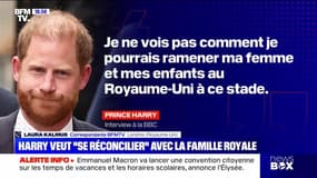 Harry veut "se réconcilier" avec la famille royale - 02/05