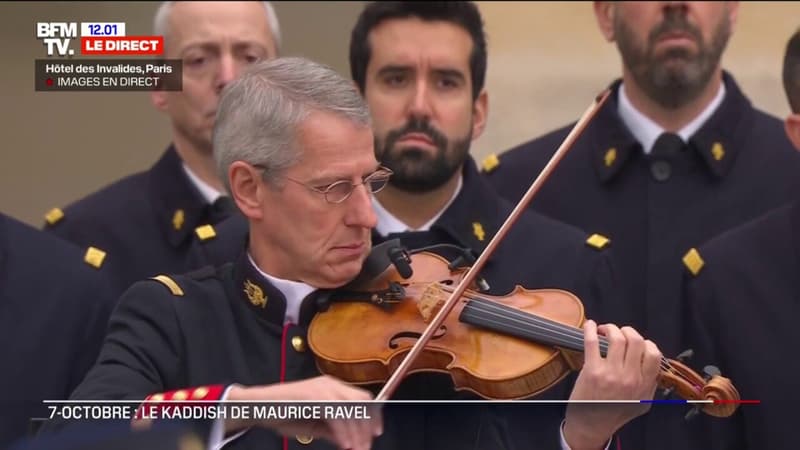 Hommage aux victimes françaises du 7-Octobre: le kaddish de Maurice Ravel résonne dans la cour des Invalides
