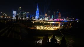 La corniche de Doha (Qatar) avant le début de la Coupe du monde 2022