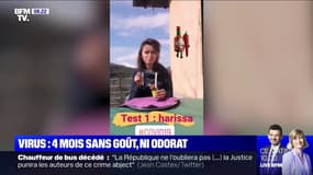 Quatre mois après avoir contracté le Covid-19, elle souffre toujours d'une perte du goût et de l'odorat