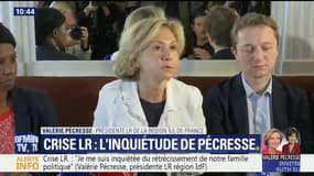 "Je me suis inquiétée il y a six mois du rétrécissement de notre famille politique. C’est un danger pour la droite française", déclare Valérie Pécresse (LR)