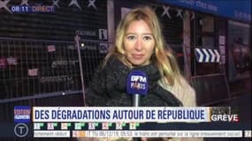 Dégradations autour de République, des opérations de nettoyage en cours 