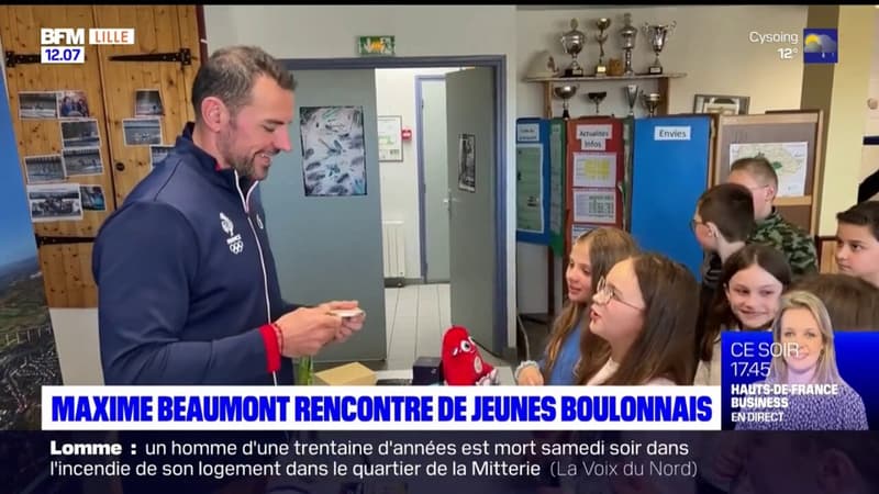 Maxime Beaumont rencontre de jeunes boulonnais 