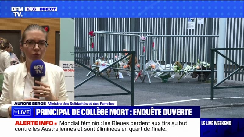Aurore Bergé, ministre des Solidarités sur la mort d'un principal à Lisieux: 