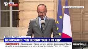Municipales le 28 juin: Édouard Philippe déclare avoir fait "le choix de la cohérence"