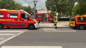 11 pompiers sont mobilisés à Lyon, place Bellecour, ce mercredi 29 mai