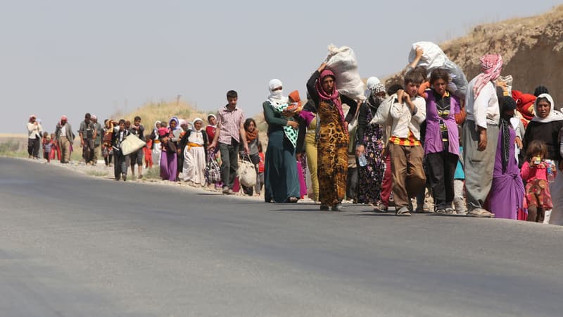 Les Yazidis quittent le nord de l'Irak pour échapper aux jihadistes