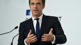 Le ministre de la Santé Olivier Véran à Station F, le 18 octobre 2021 à Paris
