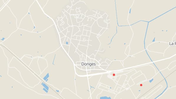 Les sites Seveso à Donges.