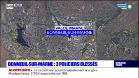 Bonneuil-sur-Marne: trois policiers blessés par des tirs de mortier