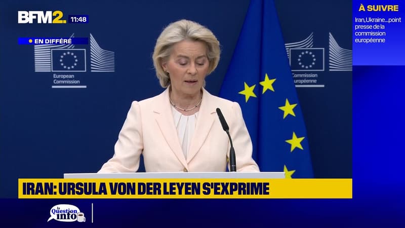 Ursula Von der Leyen appelle à travailler "sans relâche" pour éviter une "propagation" du conflit au Moyen-Orient