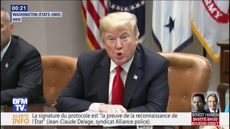 Donald Trump ce mercredi à Washington.