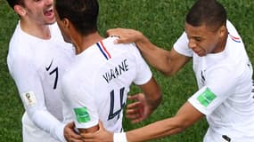 Antoine Griezmann, Raphaël Varane et Kylian Mbappé