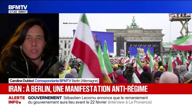 À Berlin, 10.000 manifestants se sont réunis pour réclamer la chute du régime iranien