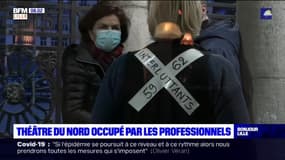 Théâtre du Nord occupé: "on oublie que la culture fait partie de l'économie du pays", estime Nathalie Desrumaux, comédienne et membre des interluttants 59/62.