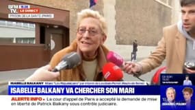 Isabelle Balkany attend avec impatience la libération de son mari devant la prison de la Santé