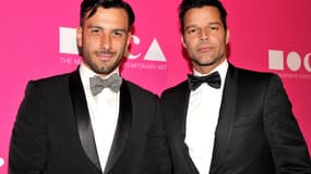 Jwan Yosef et Ricky Martin à Los Angeles en avril 2017