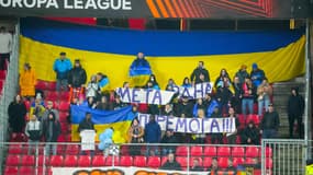 Des supporters ukrainiens du Shakhtar à Rennes jeudi soir