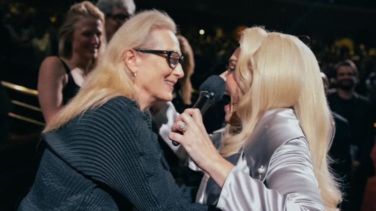 L'actrice Meryl Streep présente au concert de la chanteuse Adele à Las Vegas, le 1er novembre 2024.