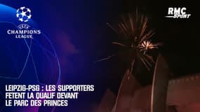 Leipzig-PSG : Les supporters fêtent la qualification devant le Parc des Princes