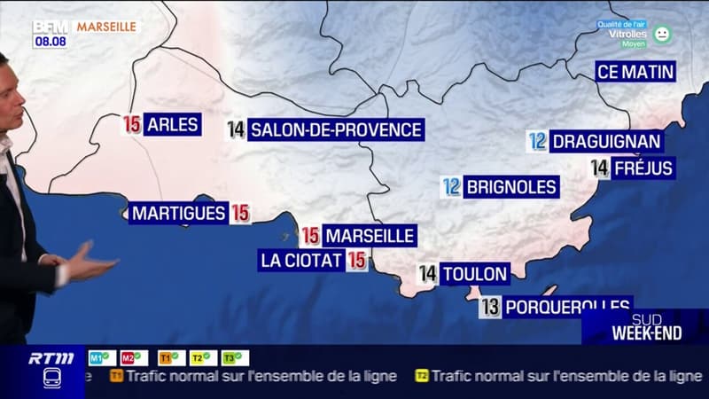 Météo Bouches-du-Rhône: un temps perturbé, 19°C à Marseille