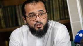 L'imam Ismail de la mosquée des Bleuets, lors d'une conférence de presse, le 9 septembre 2024 à Marseille  